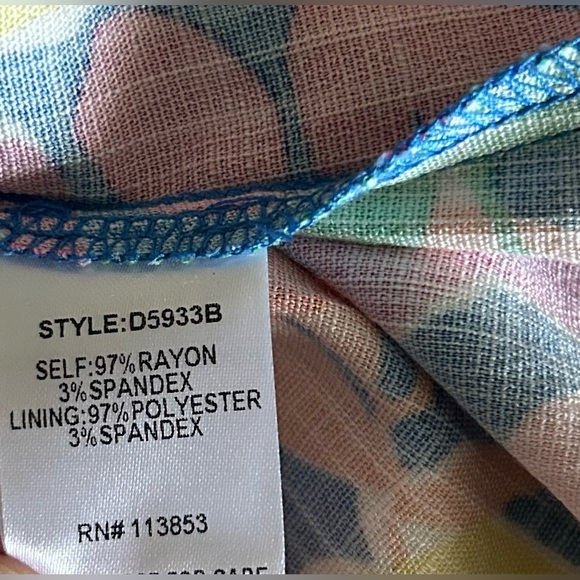 Sugarlips Floral Midi Dress Spaghetti Straps Size Small Yara Parting Ways - Picture 6 of 6